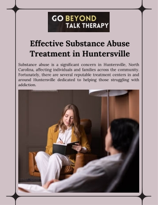 Trusted Substance Abuse Treatment in Huntersville