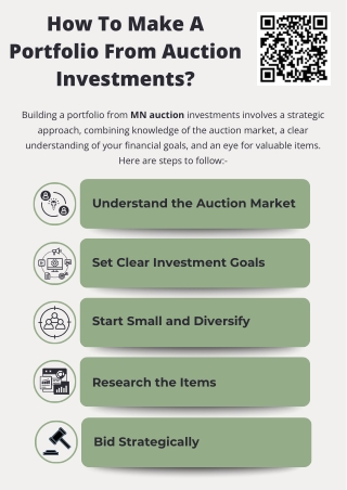 how to make a portfolio from auction investments