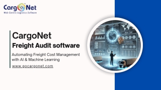 CargoNet AI-Powered Freight Audit Software | Automate Invoice Verification