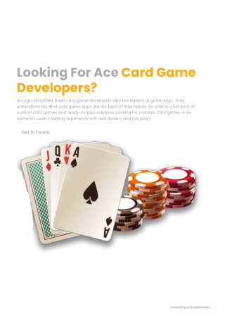 Card Game Developer
