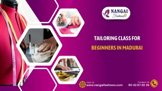 Best Tailoring Classes in Madurai