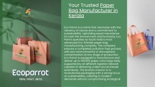 your trusted paper bag manufacturer in kerala