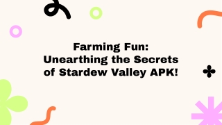 Unearth Stardew Valley APK Secrets – Farming Made Fun!