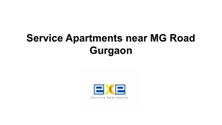 Service Apartments near MG Road Gurgaon