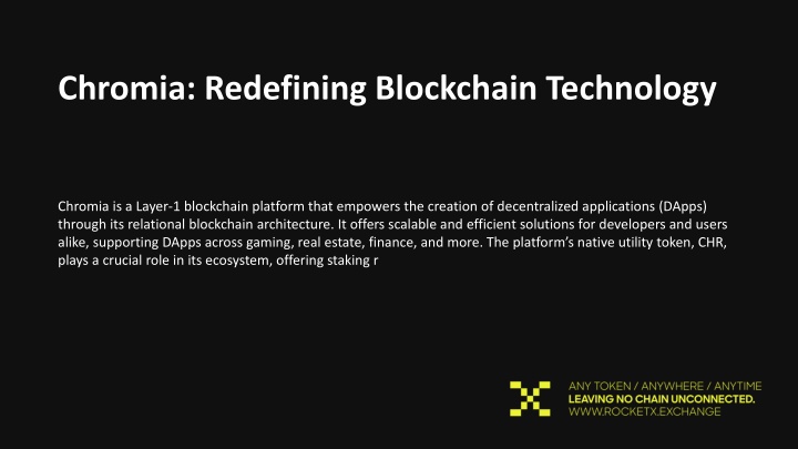 chromia redefining blockchain technology chromia