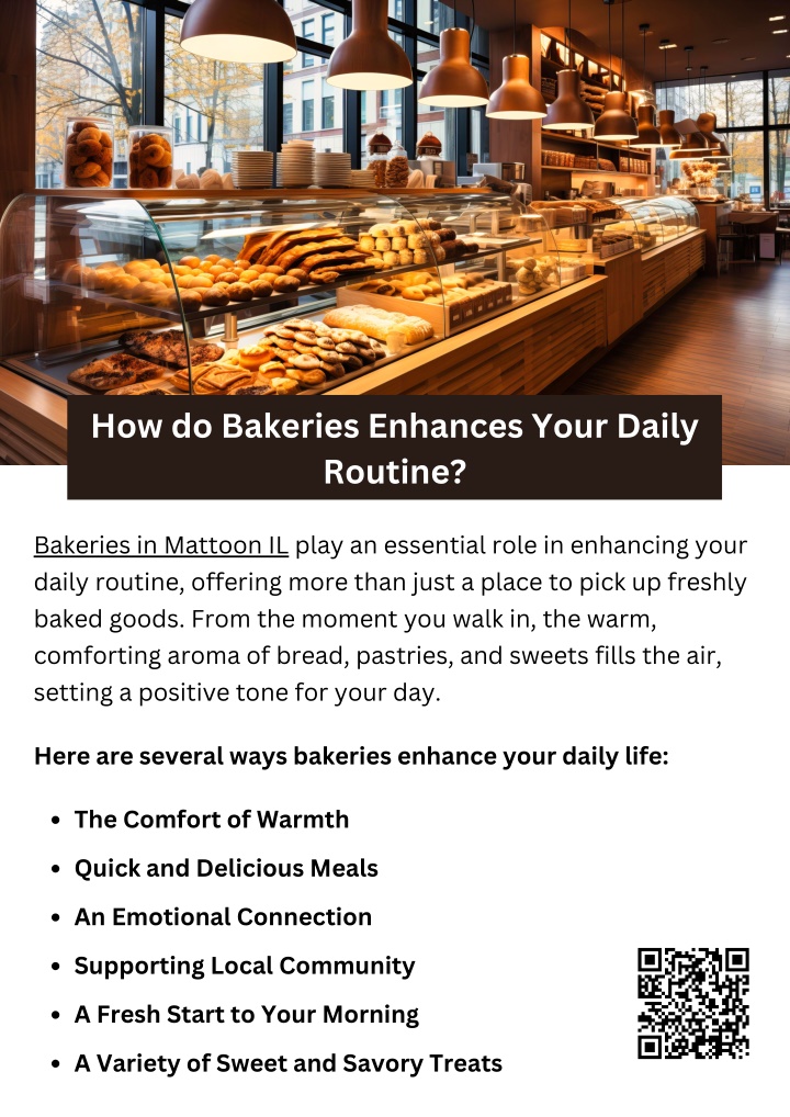 how do bakeries enhances your daily routine