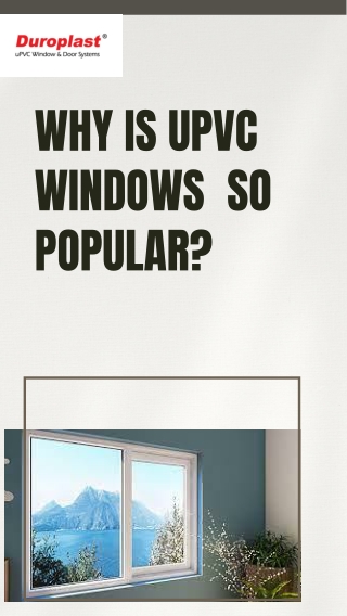 upvc windows  manufacturer