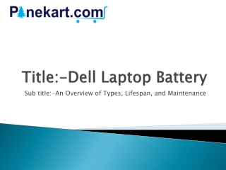 title dell laptop battery