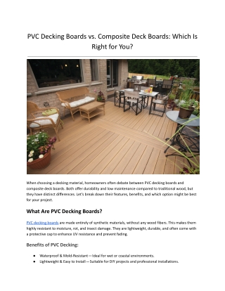 PVC Decking Boards vs. Composite Deck Boards_ Which Is Right for You_