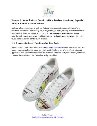 Eden River- Hvite Sneakers Skinn Dame (1)
