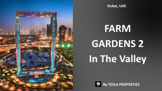 FARM GARDENS 2 In The Valley By Tesla Properties catering Luxury Villas for Rent