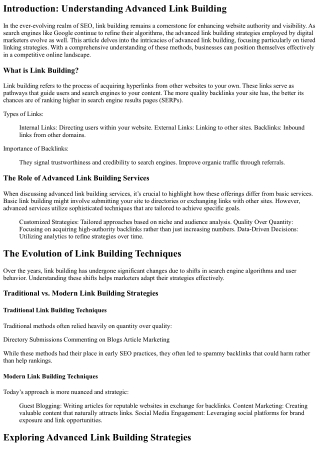 A Closer Look at Emerging Trends in Advanced and Tiered Linking Strategies