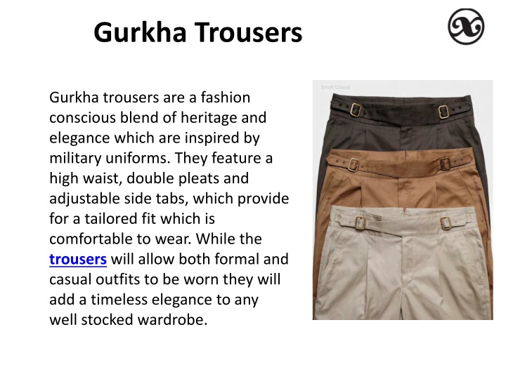 gurkha trousers