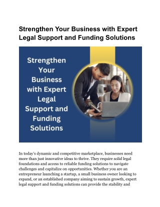 Unlock Business Potential with Franklin Ogele Legal and Funding Strategies