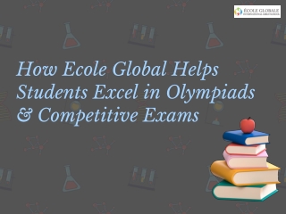 how ecole global helps students excel