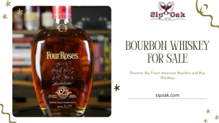 Bourbon Whiskey for Sale – Explore Premium Spirits at SipOak