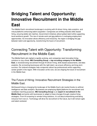 MGCG.CO | Premier Recruitment Consultancy for Top Talent in the Middle East