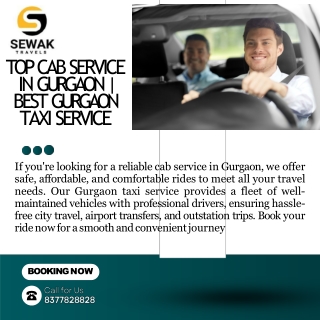 Top Cab Service in Gurgaon  Best Gurgaon Taxi Service