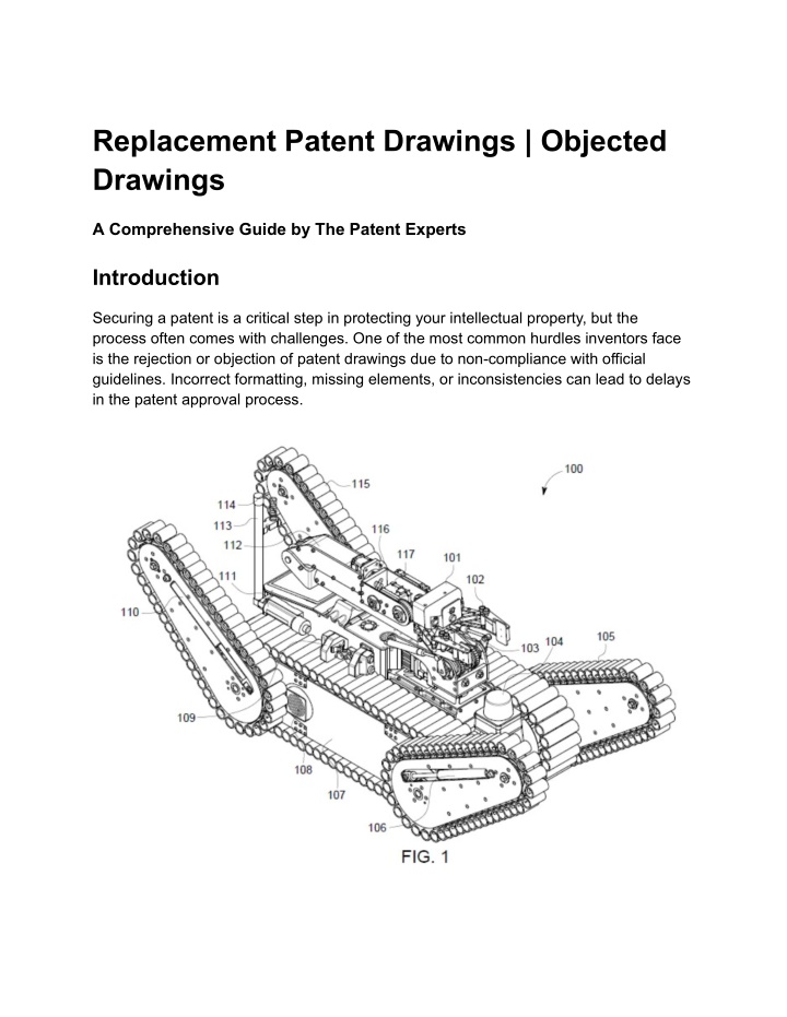 replacement patent drawings objected drawings