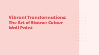 Stainer Colour: Vibrant Shades for Custom Paint Mixing