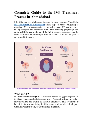 IVF Treatment Process in Ahmedabad