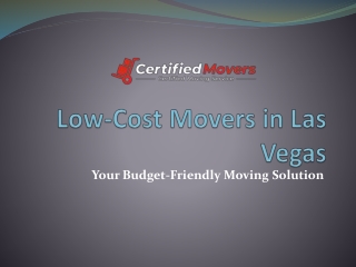 your budget friendly moving solution
