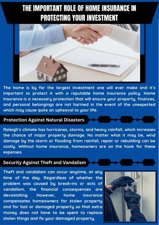 the important role of home insurance