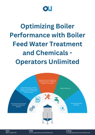 Optimizing Boiler Performance with Boiler Feed Water Treatment and Chemicals - Operators Unlimited