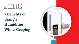 7 Benefits of Using a Humidifier While Sleeping