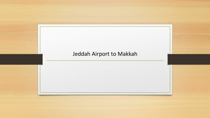 jeddah airport to makkah