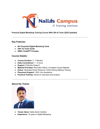 Digital Marketing Training Course