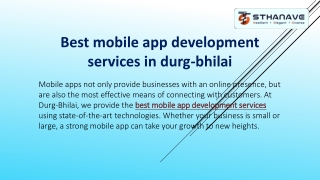 Best mobile app development services in durg-bhilai