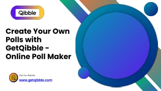 create your own polls with getqibble online poll