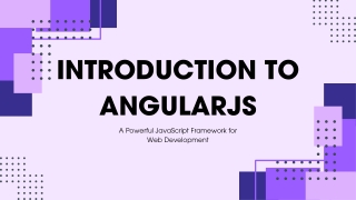 Introduction to AngularJS