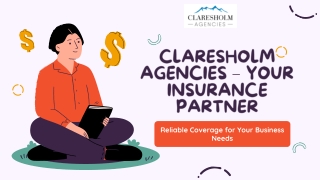 Claresholm Agencies Comprehensive Small Business & Commercial Insurance in Alberta