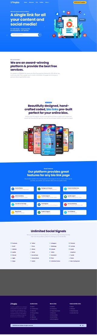 Bio Link Builder