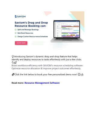 introducing saviom s dynamic drag and drop