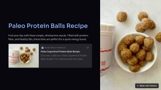 Paleo Protein Balls Recipe - Mollie Mason