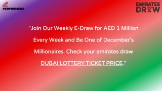 join our weekly e draw for aed 1 million every