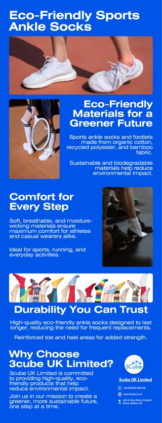 Eco-Friendly Sports Ankle Socks