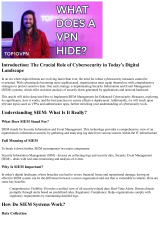 introduction the crucial role of cybersecurity