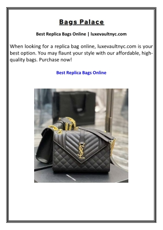 Best Replica Bags Online | luxevaultnyc.com