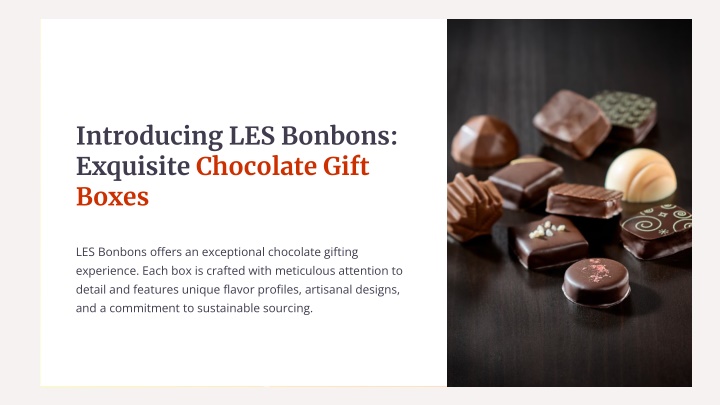 introducing les bonbons exquisite chocolate gift