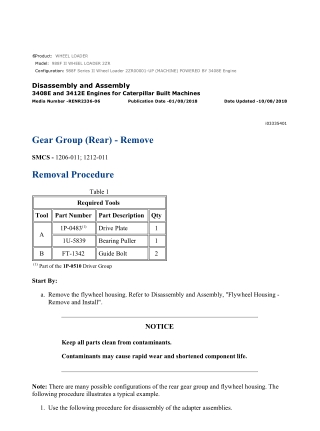 Caterpillar Cat 988F Series II Wheel Loader (Prefix 2ZR) Service Repair Manual Instant Download (2ZR00001 and up)