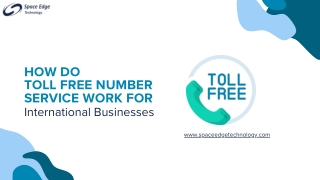 how do toll free number service work