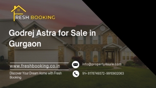 Exclusive 3BHK & 4BHK Homes at Godrej Astra for Sale in Gurgaon