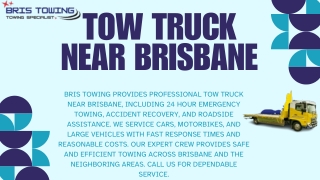 Tow Truck near Brisbane: Starting From $99