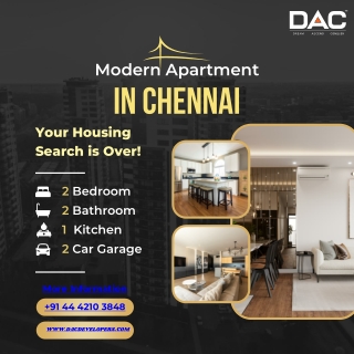 Discover premium Best Apartments in Chennai with DAC Developers