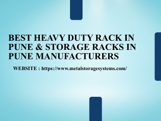 Best Heavy Duty Rack in Pune & Storage Racks in Pune Manufacturers