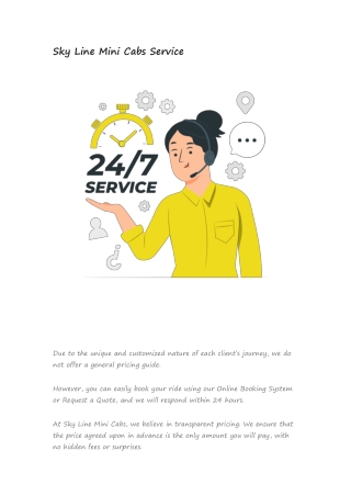 sky line mini cabs service